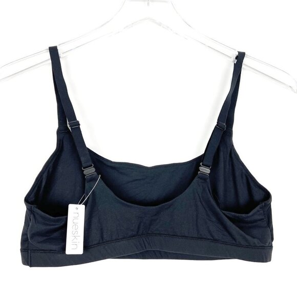 NWT Nueskin Cora Scoop-Neck Shelf Bra. Jet Black. Size L - Picture 5 of 6